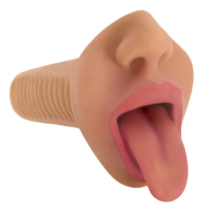 Curve Toys Male Sex Toys Mistress BioSkin Perfect Such Deep Throat Mouth Stroker