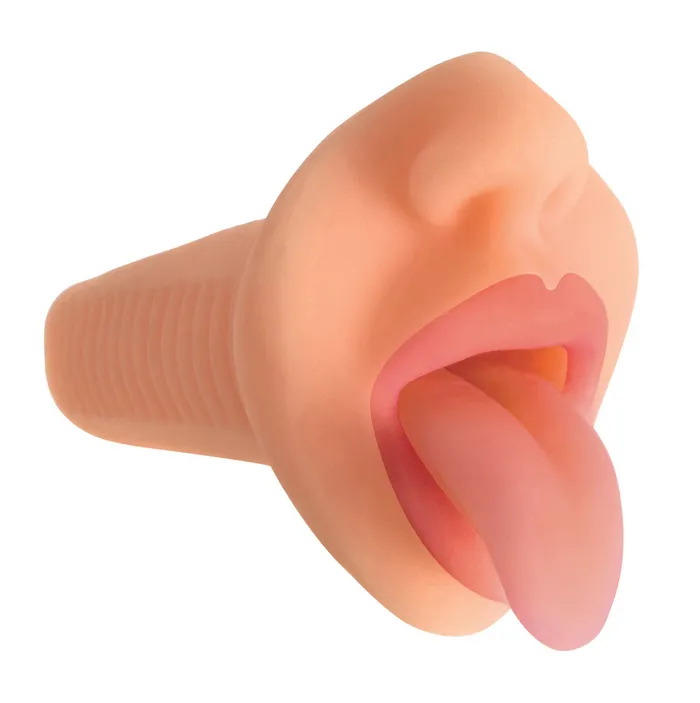 Curve Toys Male Sex Toys Mistress BioSkin Perfect Such Deep Throat Mouth Stroker