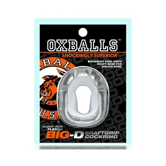 Dildos Blue Ox Designs LLCDba Oxballs Oxballs BIG D Shaft Grip Cockring Clear