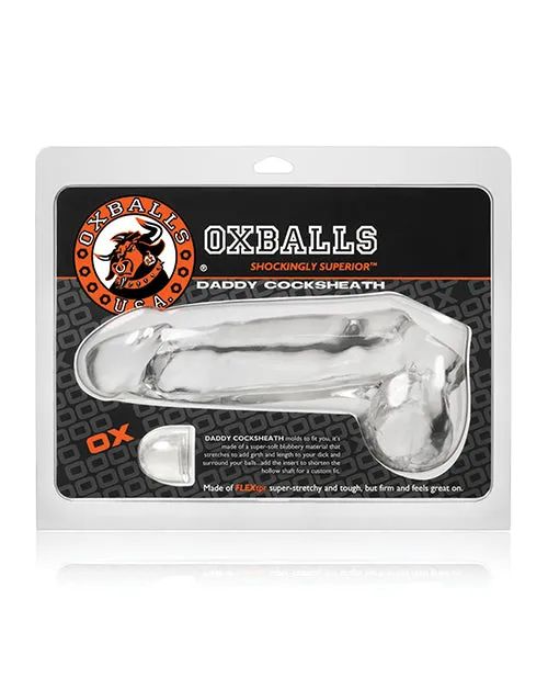 Dildos Blue Ox Designs LLCDba Oxballs Oxballs Daddy Cock Sheath Clear