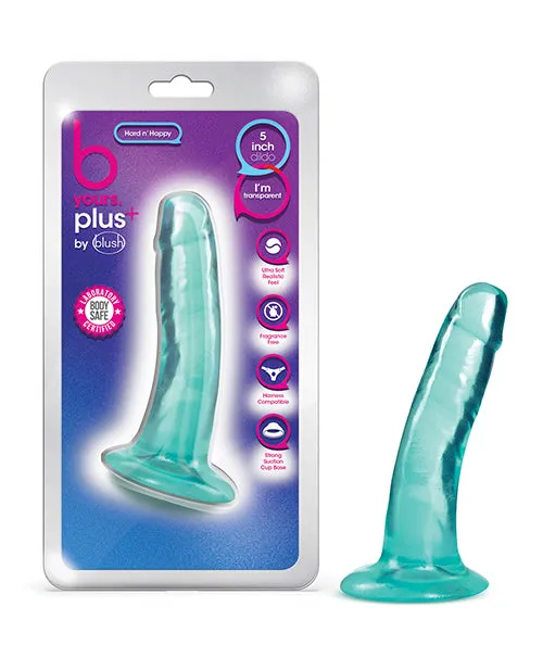 Dildos Blush Novelties B Yours Plus 55 Hard n Happy Dildo Teal