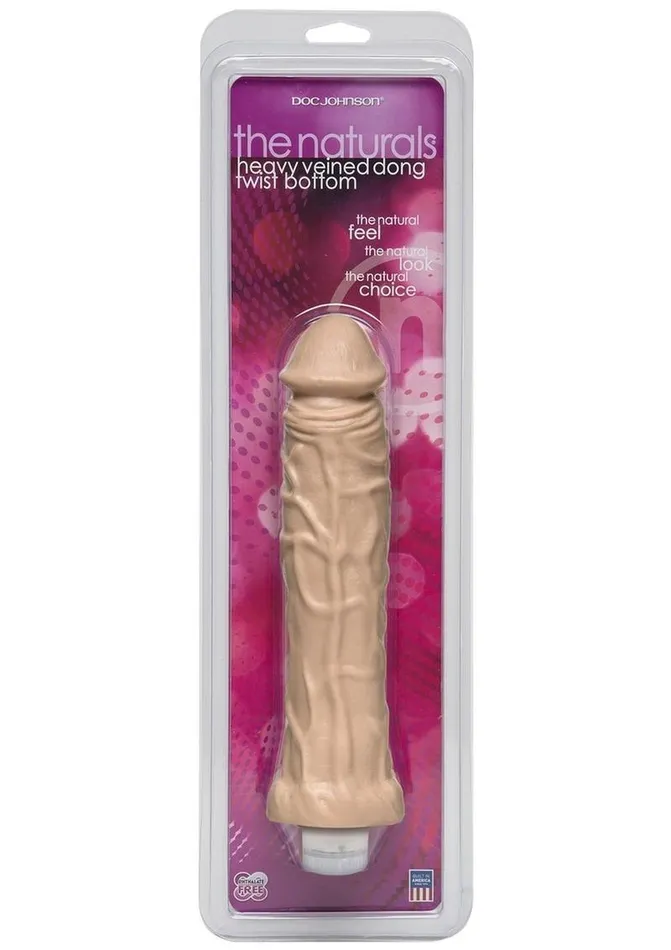 Dildos Doc Johnson The Naturals Heavy Veined Thin Dildo