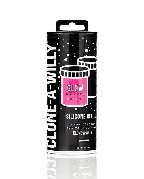 Dildos Empire Labs CloneAWilly Silicone Glow In The Dark Refill Hot Pink