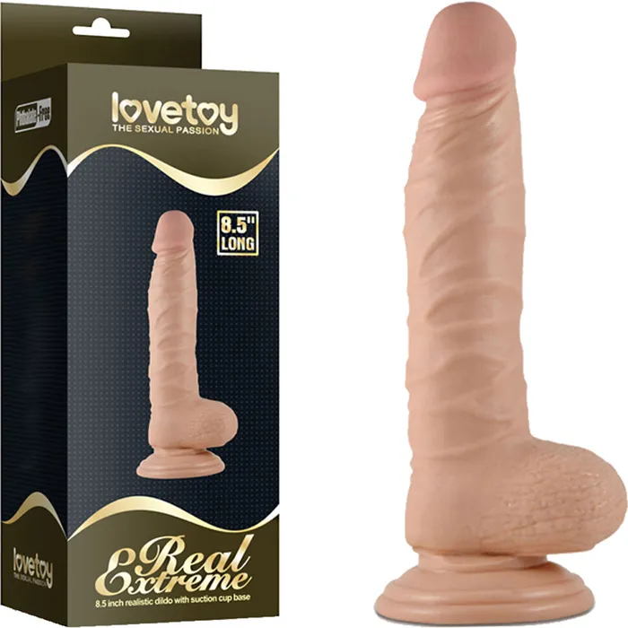 Dildos Lovetoy Lovetoy Real Extreme 85 Realistic Dildo SuctionCup Balls