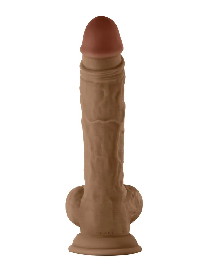 Dildos Vvole Shaft Model A Flexskin 105 Dong with Balls Oak