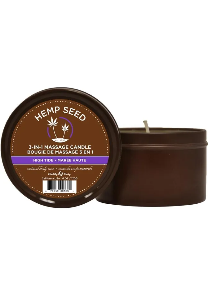 Earthly Body Hemp Seed 3 In 1 Massage Candle High Tide Hemp Seed Body Care Female Sex Toys