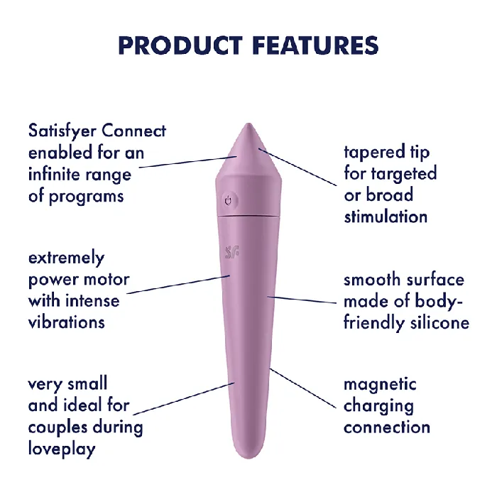 Eis INCsatisfyer Vibrators Satisfyer Ultra Power Bullet 8 Lilac