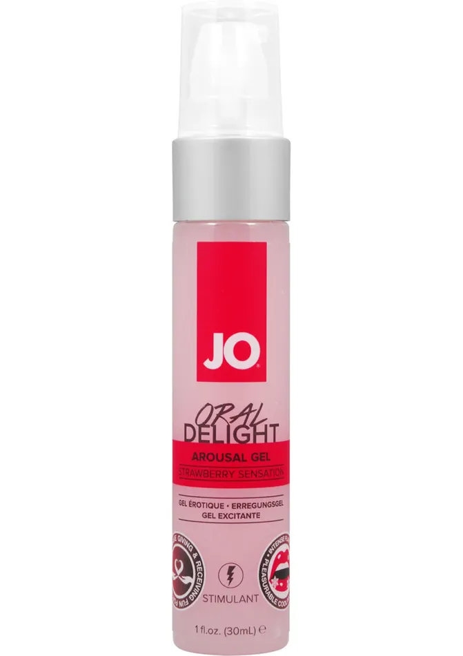 Enhancers System JO JO Oral Delight Flavored Arousal Gel Strawberry