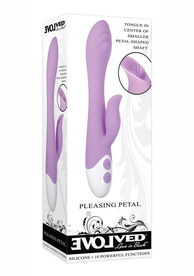 Evolved Female Sex Toys Pleasing Petal Silicone Rabbit