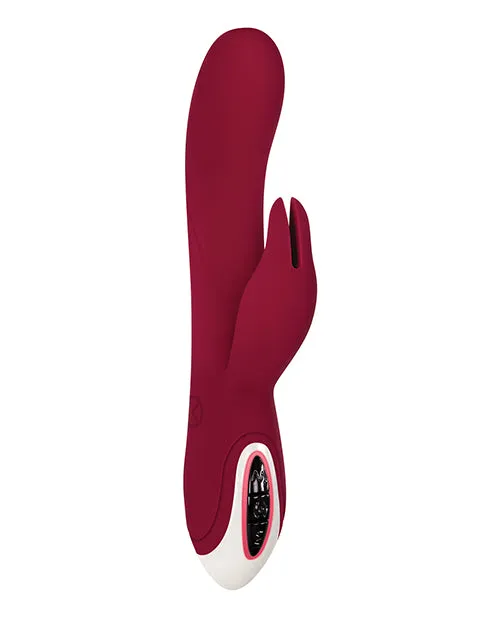 Evolved Novelties INC Female Sex Toys Inflatable Bunny GSpot Rabbit Vibrator Burgundy