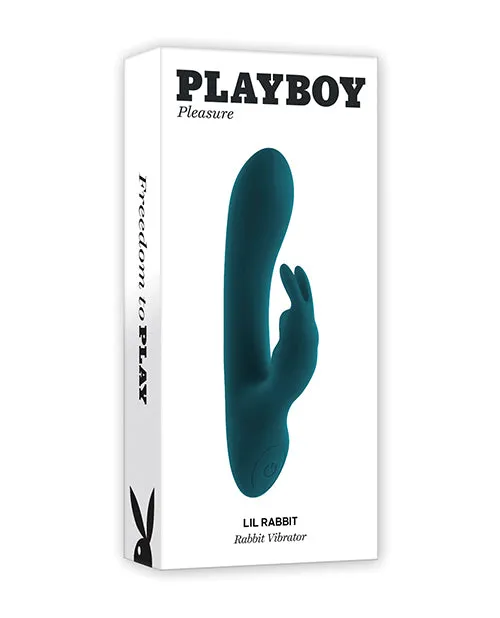 Evolved Novelties INC Playboy Pleasure Lil Rabbit Vibrator Deep Teal Vibrators Evolved Novelties INC Playboy Pleasure Lil Rabbit Vibrator Deep Teal Vibrators