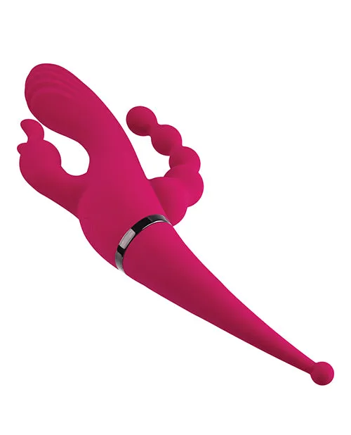 Evolved Novelties INC Vibrators Gender X Four By Four Vibe Burgundy