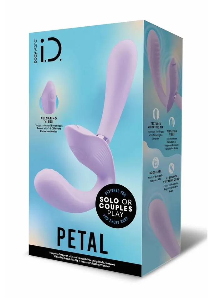 Female Sex Toys Bodywand Id Petal Rechargeable Silicone Strapless StrapOn Bodywand