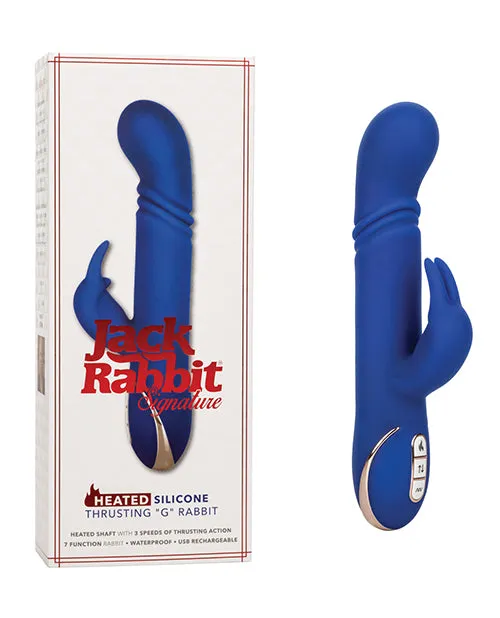 Female Sex Toys CalExotics Jack Rabbit Signature Heated Silicone Thrusting G Rabbit