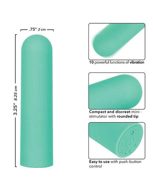 Female Sex Toys California Exotic Novelties Turbo Buzz Rounded Bullet Vibrator Green