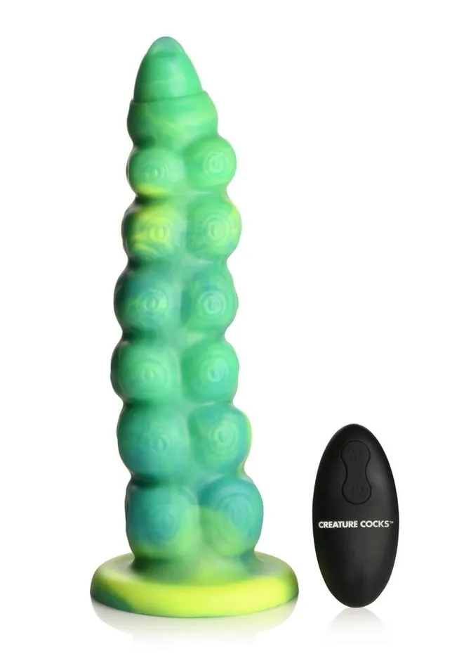 Female Sex Toys Creature Cocks Squirmer Thrusting and Vibrating Rechargeable Silicone Dildo Creature Cocks