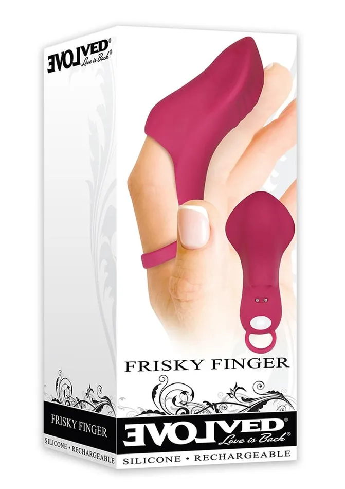 Female Sex Toys Evolved Frisky Finger Rechargeable Silicone FingerGrip Vibrator