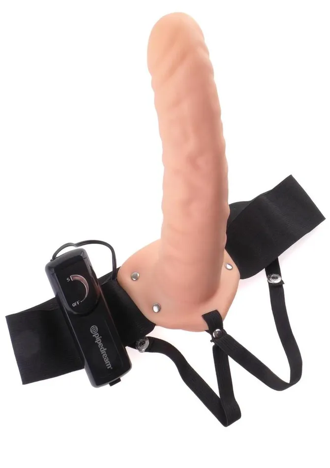 Female Sex Toys Fetish Fantasy Series Fetish Fantasy Series Vibrating Hollow StrapOn Dildo and Adjustable Harness with Remote Control