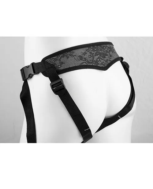 Female Sex Toys Pipedream Products Dillio Platinum Body Dock SE Strap On Harness Black