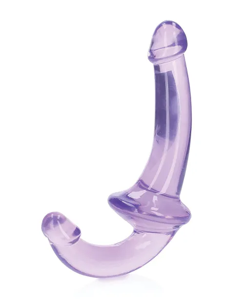 Female Sex Toys RealRock Crystal Clear 6 Strapless StrapOn Purple Shots America LLC