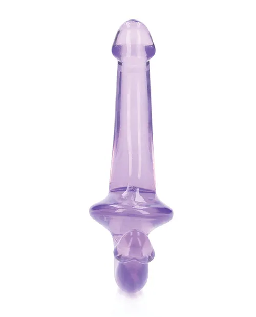 Female Sex Toys RealRock Crystal Clear 6 Strapless StrapOn Purple Shots America LLC