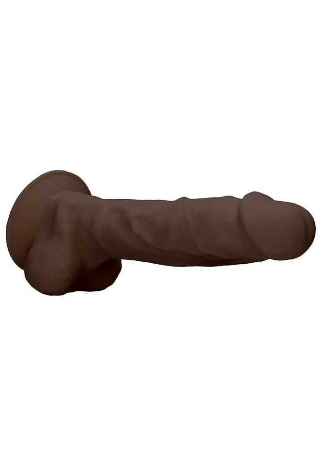 Female Sex Toys Shots America Silicone Dildo With Balls 228 Cm Brown