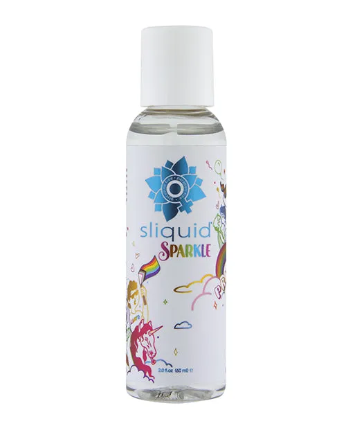 Female Sex Toys Sliquid LLC Sliquid Naturals Sparkle Pride Water Based Lube 2 oz