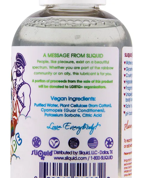 Female Sex Toys Sliquid LLC Sliquid Naturals Sparkle Pride Water Based Lube 2 oz