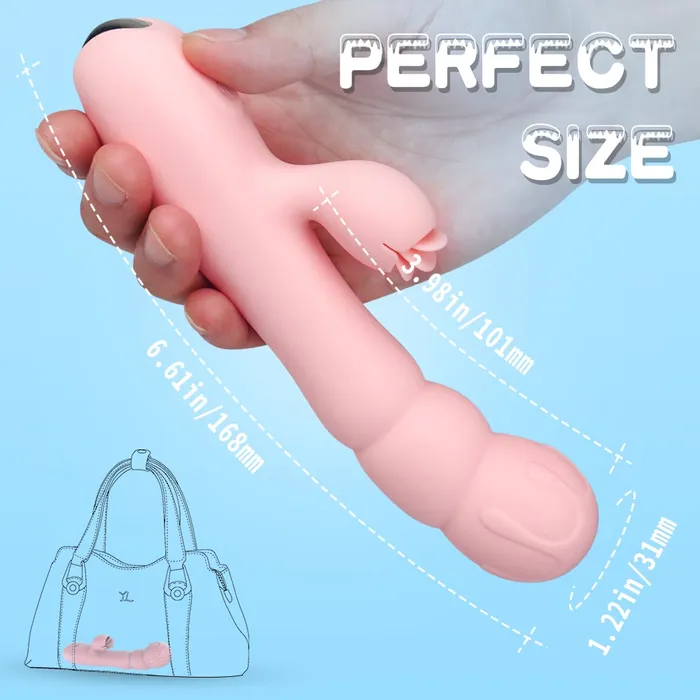 Female Sex Toys Sorlove 9 Vibration Modes Soft Rabbit Vibrator with Tongue Clitoris Licking