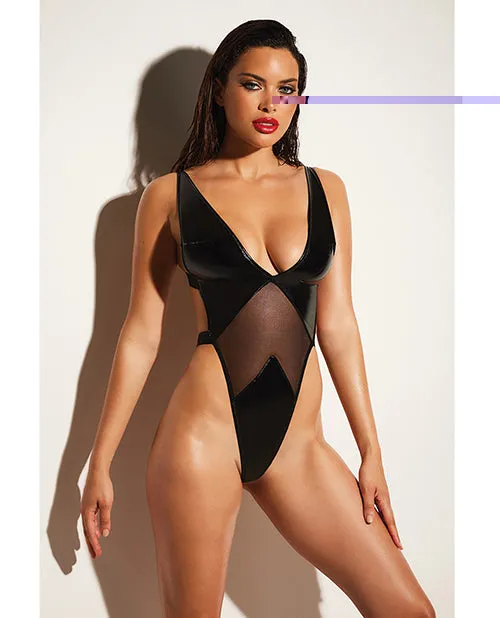 FETISH Limitless High Leg Teddy Black LXL Oh La La Cheri Anal