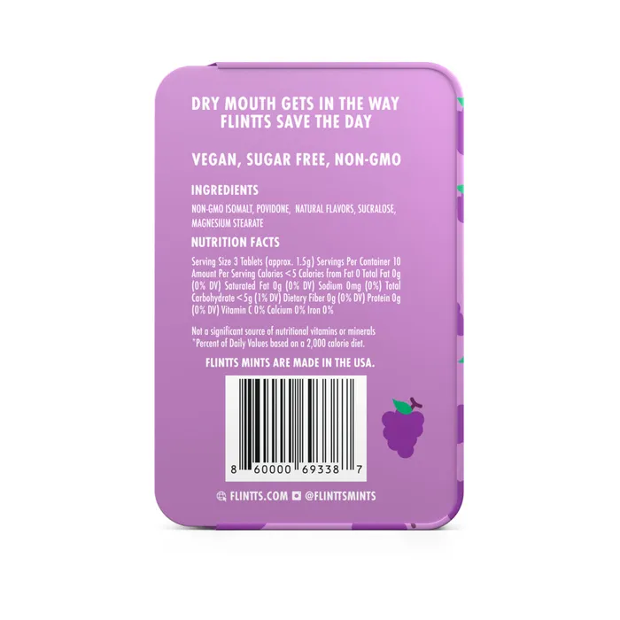 Flintts Mints Vibrators Flintts Mouthwatering Mints Luxury Grape FS 125