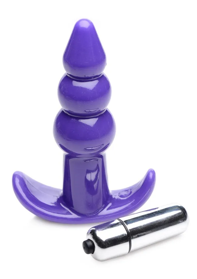 Frisky Frisky Bubbling Purple Ribbed Anal Plug Anal