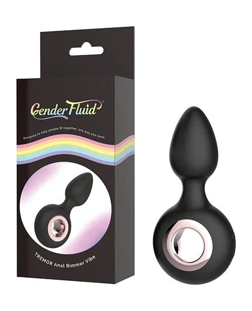 Gender Fluid Tremor Ring Plug Anal Vibe Black Thank Me Now INC Anal