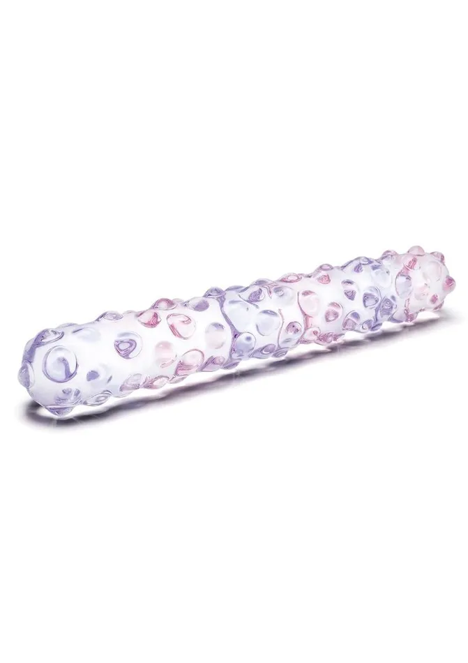 Glas Purple Rose Glass Nubby Dildo Glas Dildos