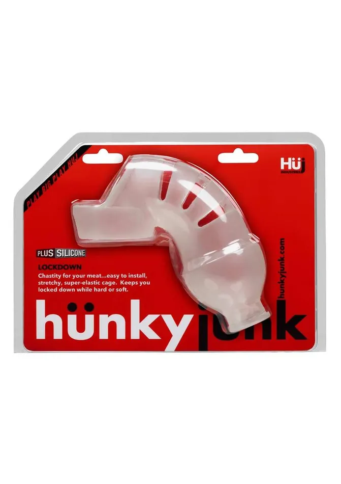 Hunkyjunk Lockdown Silicone Chastity Cage Hunkyjunk Male Sex Toys