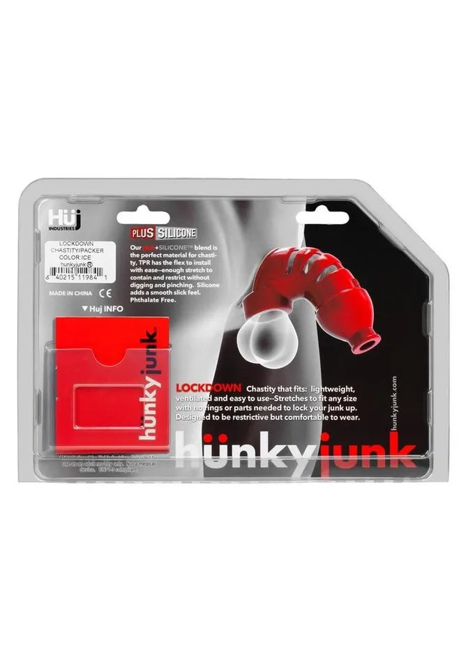 Hunkyjunk Lockdown Silicone Chastity Cage Hunkyjunk Male Sex Toys