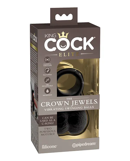 King Cock Elite Vibrating Balls Black Pipedream Products Dildos