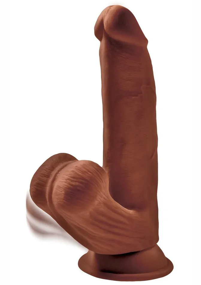 King Cock King Cock Plus Triple Density Dildo with Swinging Balls Dildos