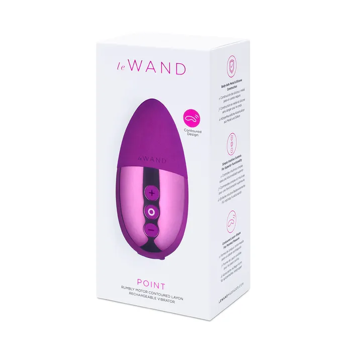 Le Wand Chrome Point Assorted Colors Le Wand Vibrators