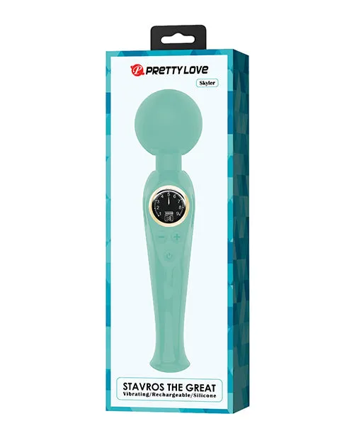 Liaoyang Baile Health Care Produ Vibrators Skylar LED Digital Display Wand Turquoise Liaoyang Baile Health Care Produ Vibrators Skylar LED Digital Display Wand Turquoise