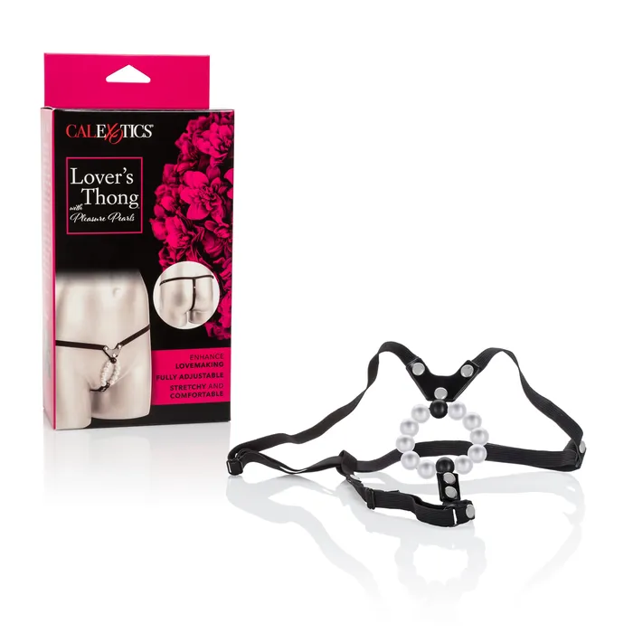 Lovers Thong w Pleasure Pearls CalExotics Vibrators