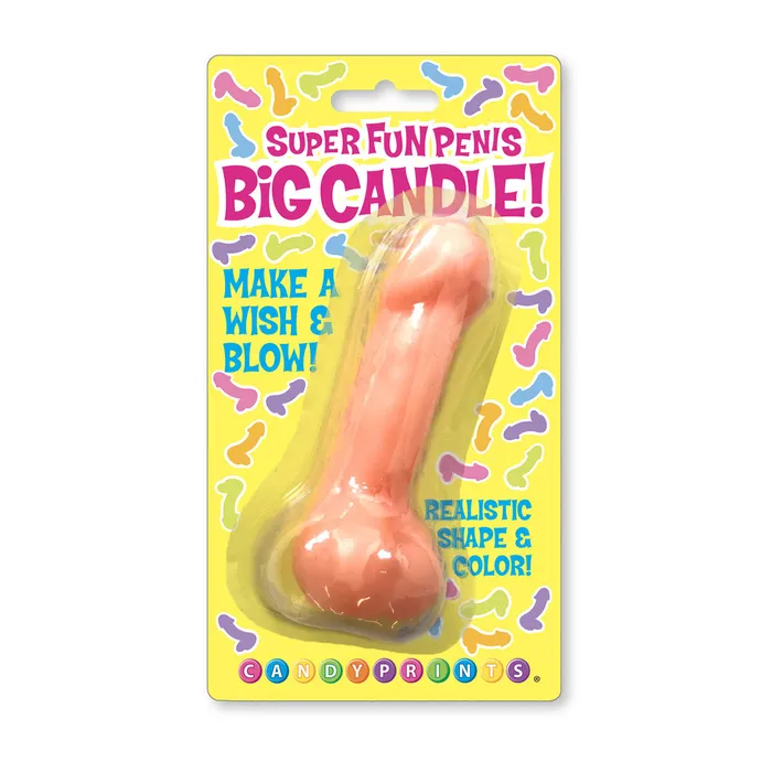 Male Sex Toys CandyPrints CandyPrints Super Fun Penis Big Candle Pinkish