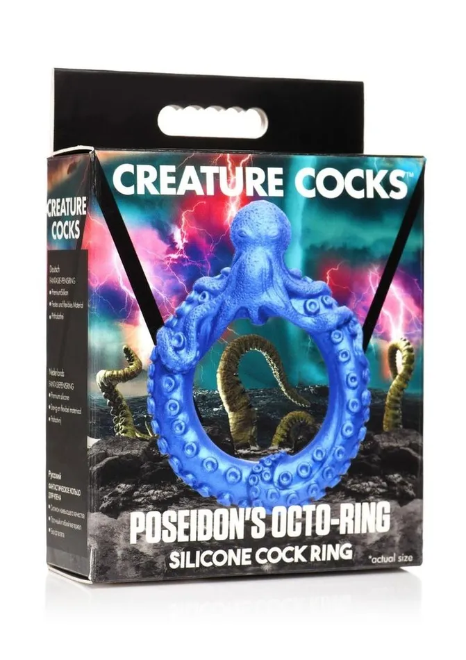 Male Sex Toys Creature Cocks Creature Cocks Poseidons OctoRing Silicone Cock Ring