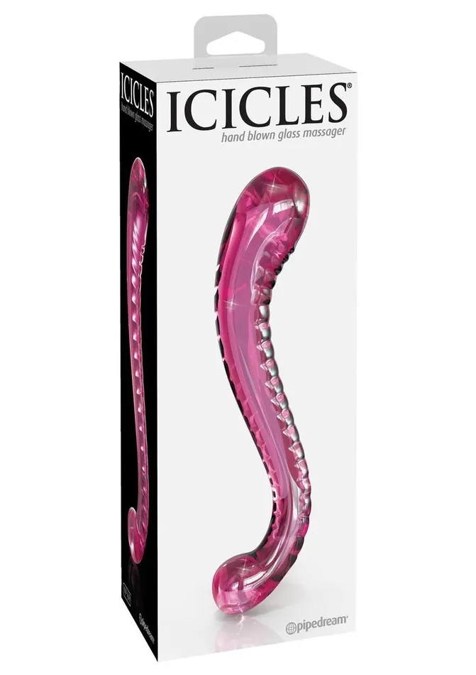 Male Sex Toys Icicles Icicles No 69 Textured GSpot Glass Probe