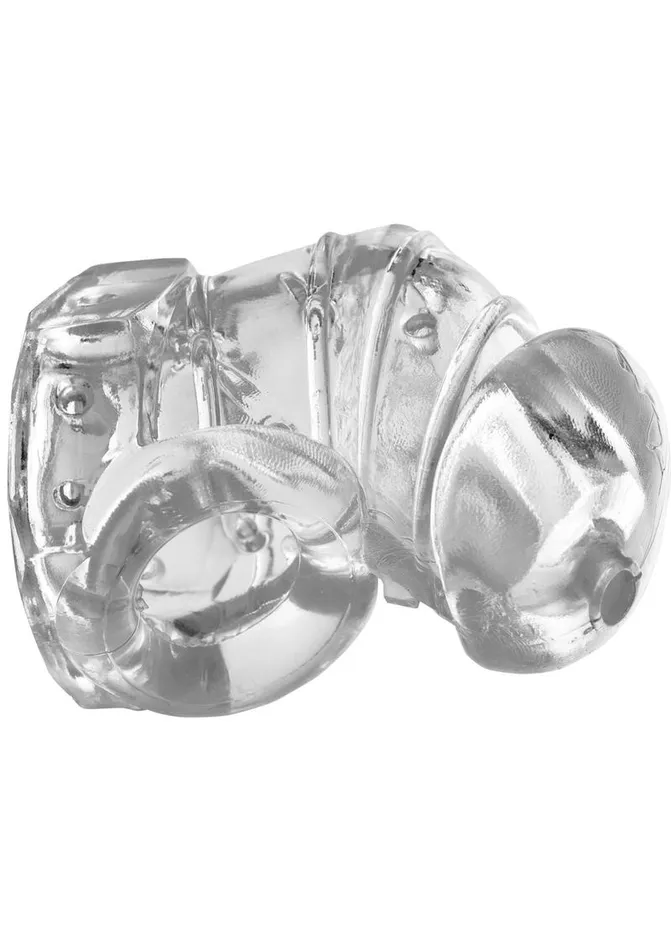 Male Sex Toys Master Series Master Series Detained 20 Restrictive Chastity Cage with Nubs