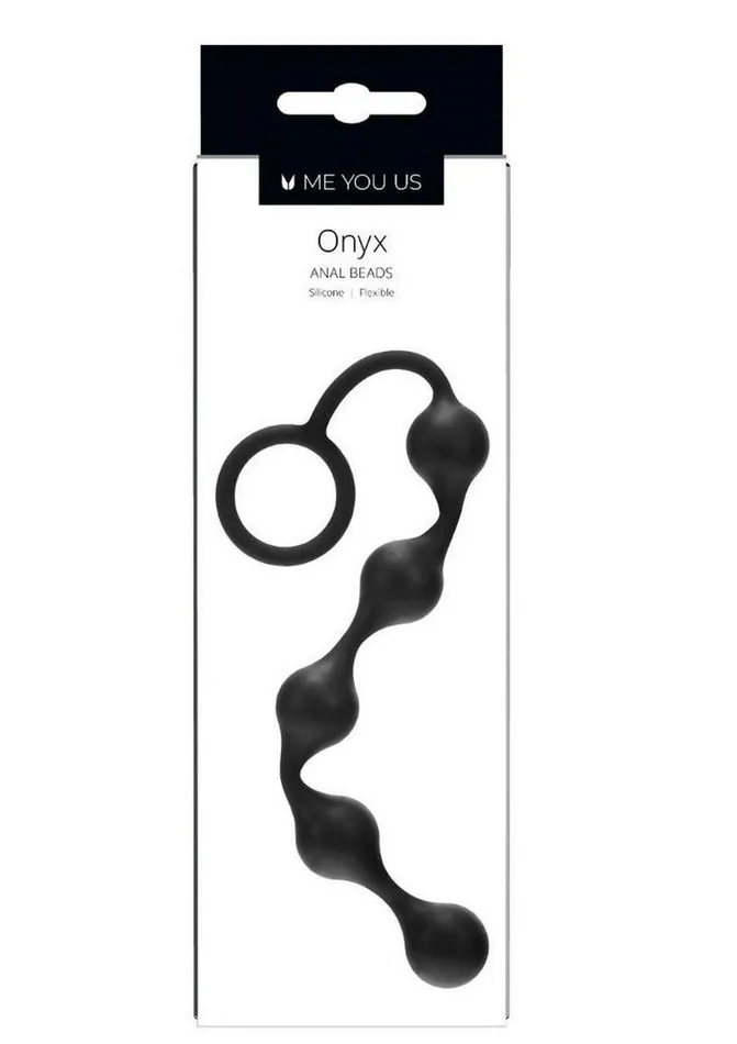 Male Sex Toys Me You Us ME YOU US Onyx Silicone Anal Beads