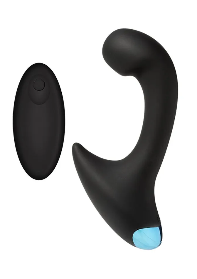 Male Sex Toys OptiMALE Optimale PCurve Rechargeable Silicone Vibrating Prostate Stimulator with Remote Control