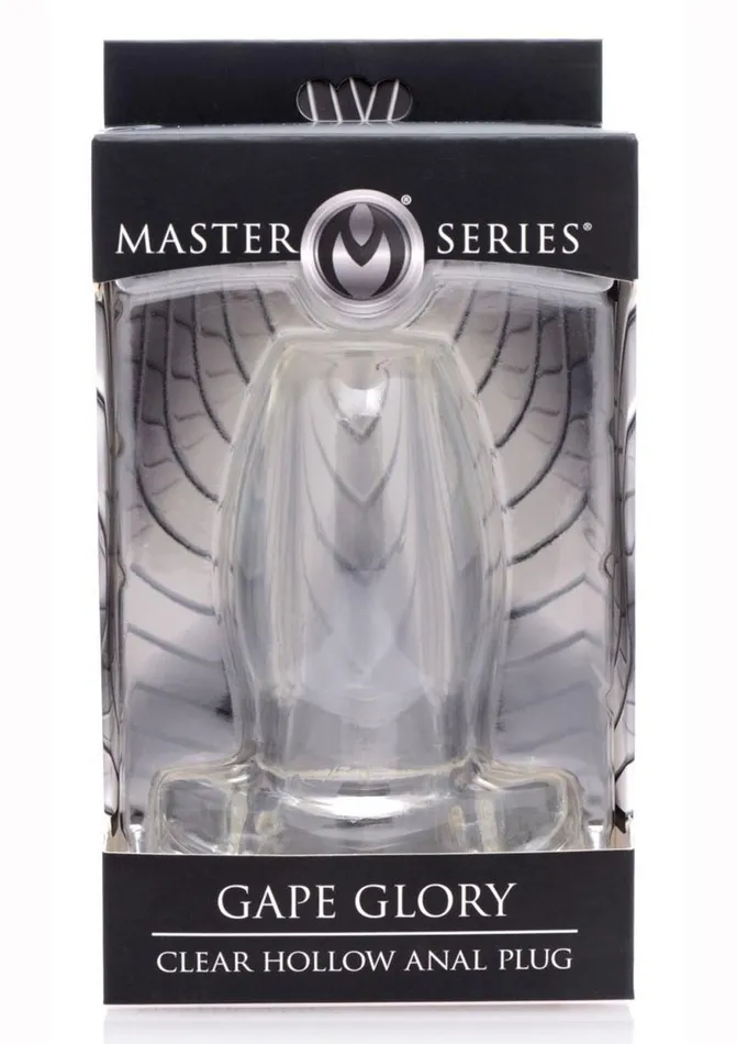 Master Series Gape Glory Clear Hollow Anal Plug Master Series Male Sex Toys