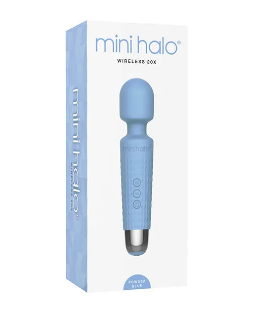 Mini Halo Wireless 20x Wand Powder Blue Thank Me Now INC Vibrators