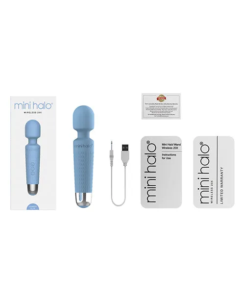 Mini Halo Wireless 20x Wand Powder Blue Thank Me Now INC Vibrators